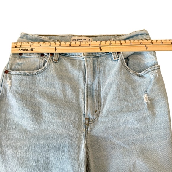 Abercrombie & Fitch "The '90s Straight Ultra High Rise" Denim Jeans US27 - Picture 7 of 9